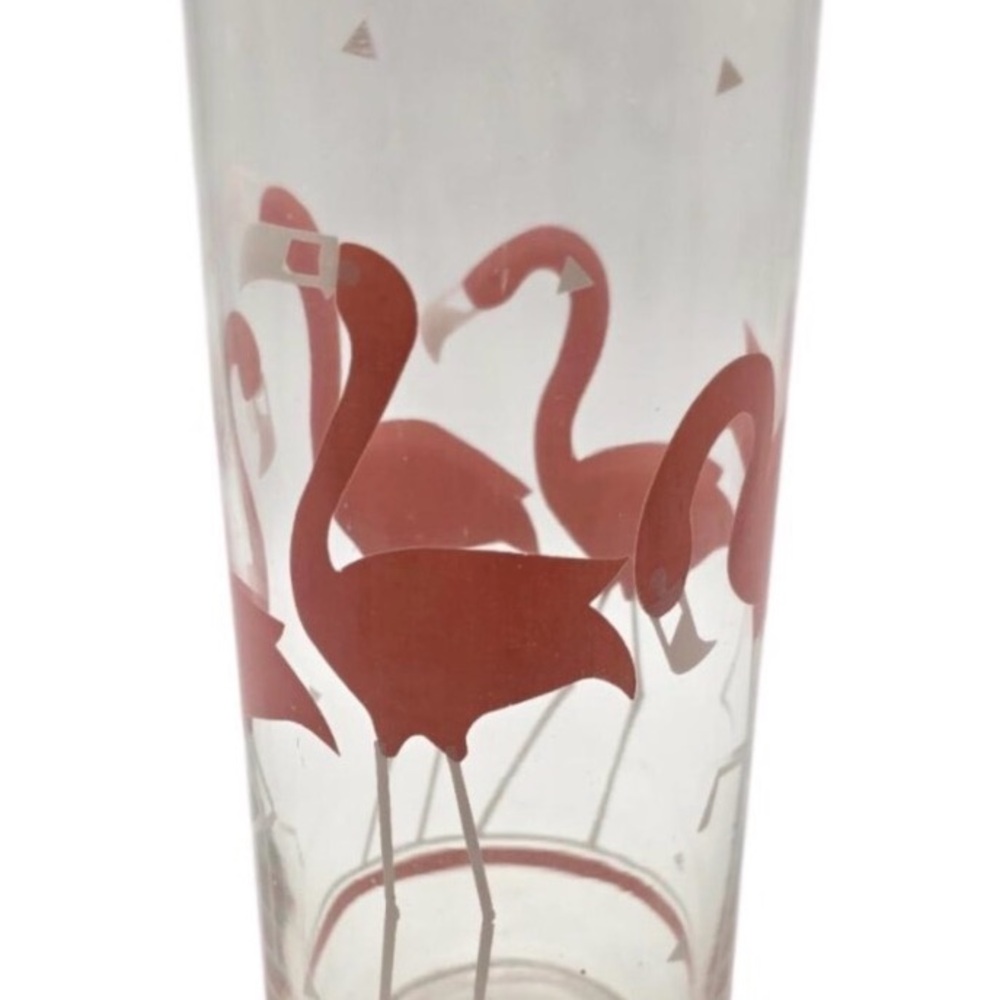 Pink Flamingo Glass Tumbler - Home Dining
